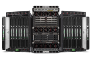 Servers Equipment A set oh HP Superdome X blade servers