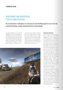 Publicidad en Videojuegos en INNOVA Magazine