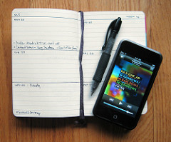 Custom Moleskine Planner & iPod touch