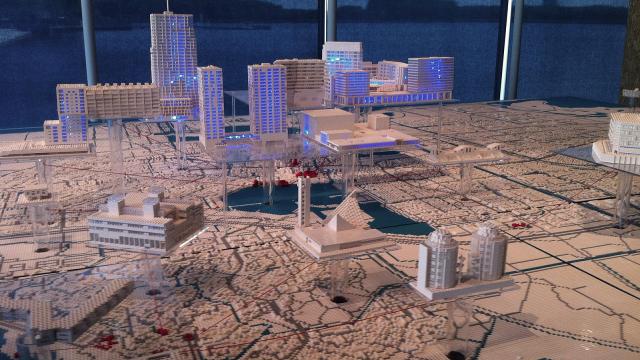 Maqueta de la ciutat d'Almere